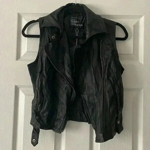 Faux Leather Vest​​​​​​​​​​